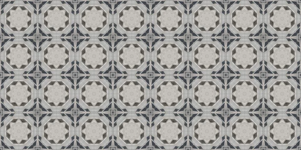 Seamless patterns. Texture of a geometric repeating pattern. Kaleidoscopic .. Stock Illustration
