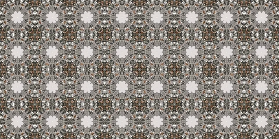 Seamless patterns. Texture of a geometric repeating pattern. Kaleidoscopic .. 스톡 일러스트