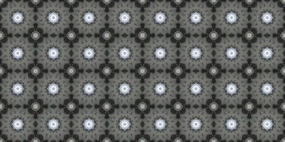 Seamless patterns. Texture of a geometric repeating pattern. Kaleidoscopic .. Stock Illustration