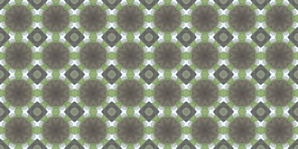 Seamless patterns. Texture of a geometric repeating pattern. Kaleidoscopic .. Stock Illustration