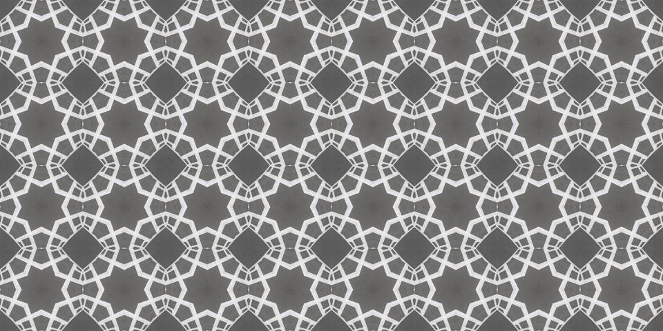 Seamless patterns. Texture of a geometric repeating pattern. Kaleidoscopic .. Stock Illustration