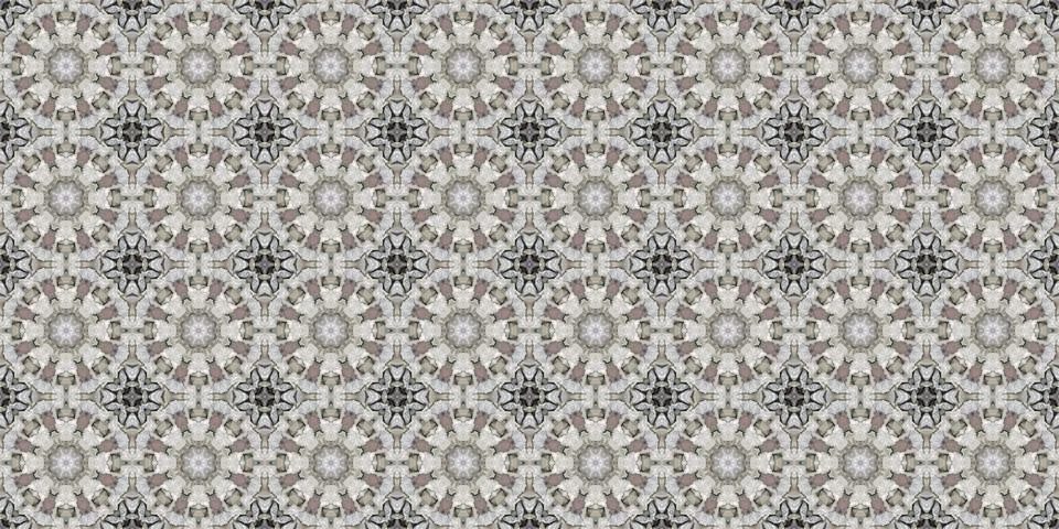 Seamless patterns. Texture of a geometric repeating pattern. Kaleidoscopic .. Stock Illustration