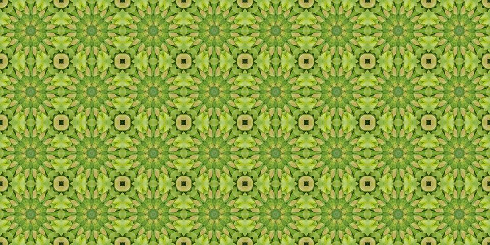 Seamless patterns. Texture of a geometric repeating pattern. Kaleidoscopic .. Stock Illustration