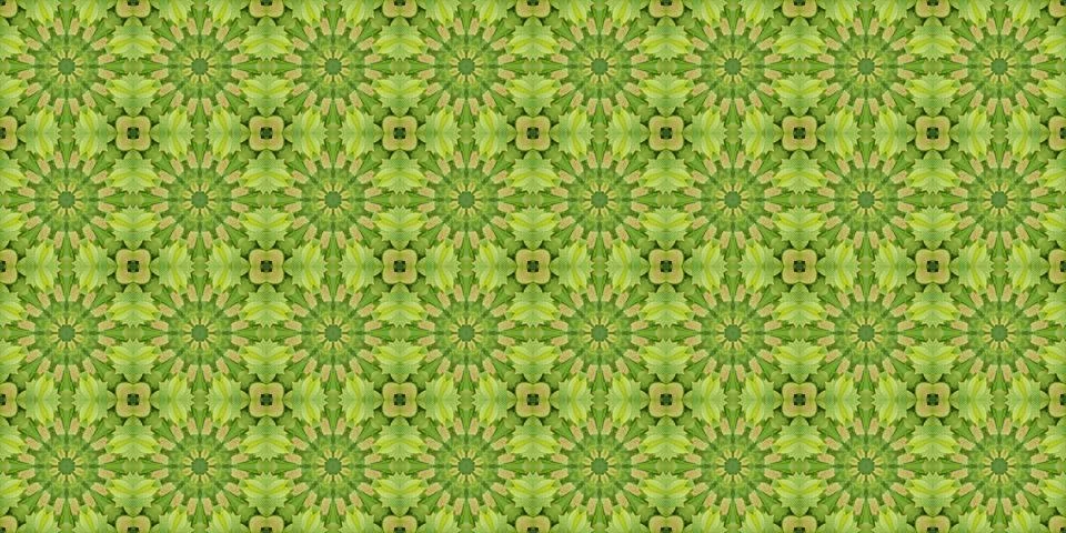 Seamless patterns. Texture of a geometric repeating pattern. Kaleidoscopic .. Stock Illustration