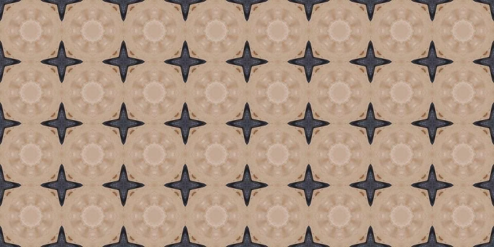 Seamless patterns. Texture of a geometric repeating pattern. Kaleidoscopic .. Stock Illustration