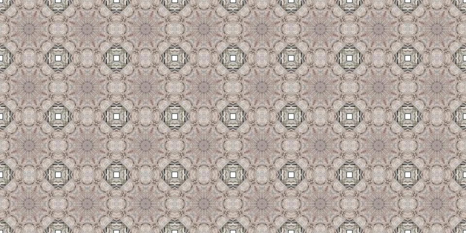 Seamless patterns. Texture of a geometric repeating pattern. Kaleidoscopic .. Stock Illustration