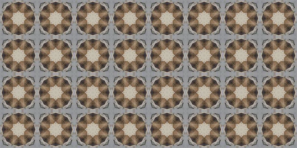 Seamless patterns. Texture of a geometric repeating pattern. Kaleidoscopic .. Stock Illustration