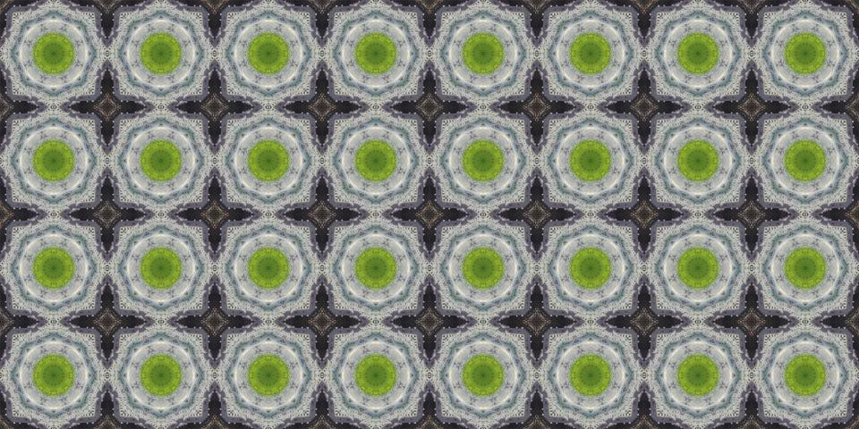 Seamless patterns. Texture of a geometric repeating pattern. Kaleidoscopic .. Stock Illustration