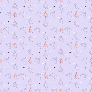 Seamless patterns. Yoga for pets. The dog is engaged in fitness, stretching and  Stock Illustration