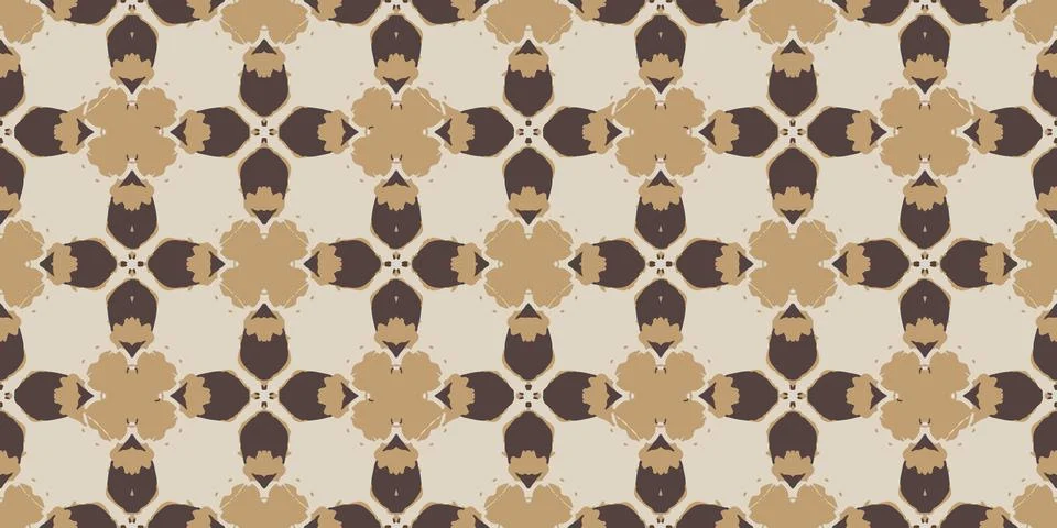 Seamless patterns,and batik patterns are designed for use in carpet,Batik. Stock Illustration