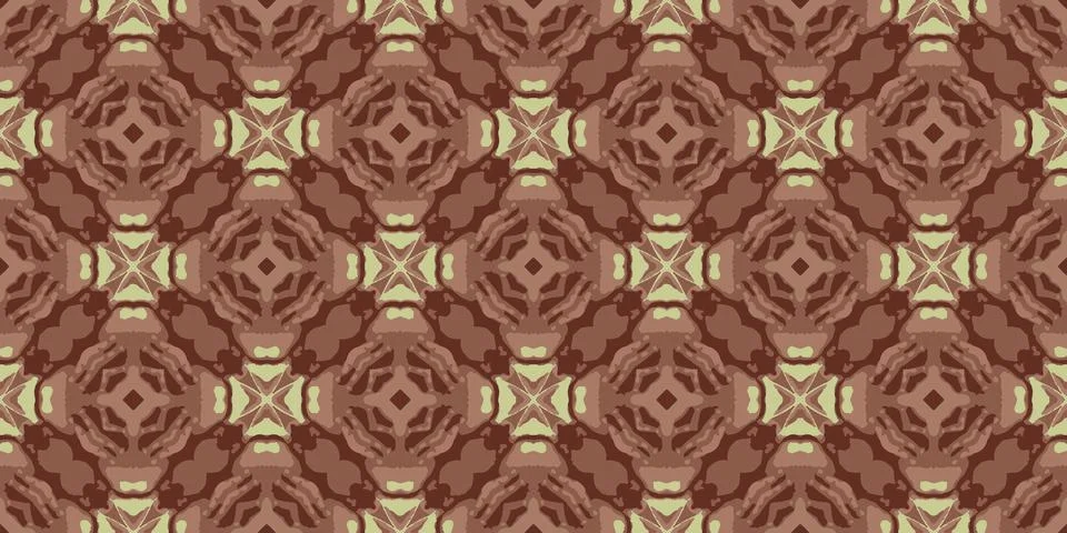 Seamless patterns,and batik patterns are designed for use in carpet,Batik. Stock Illustration