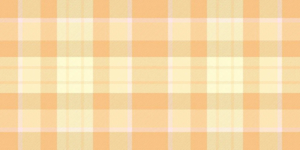 A seamless peach plaid pattern, featuring soft pastel tones and a vintage tex Stock Illustration