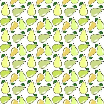 Seamless pear Stock Illustration