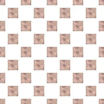 Seamless pebble pattern background with earth tones Stock Illustration