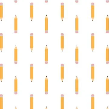 Seamless pencil pattern. back to school  Pattern. Background Stock Illustration