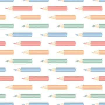 Seamless pencils Stock Illustration