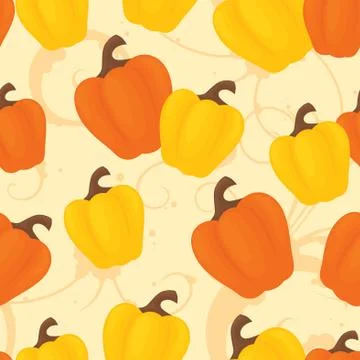 Seamless pepper background. Stock Illustration