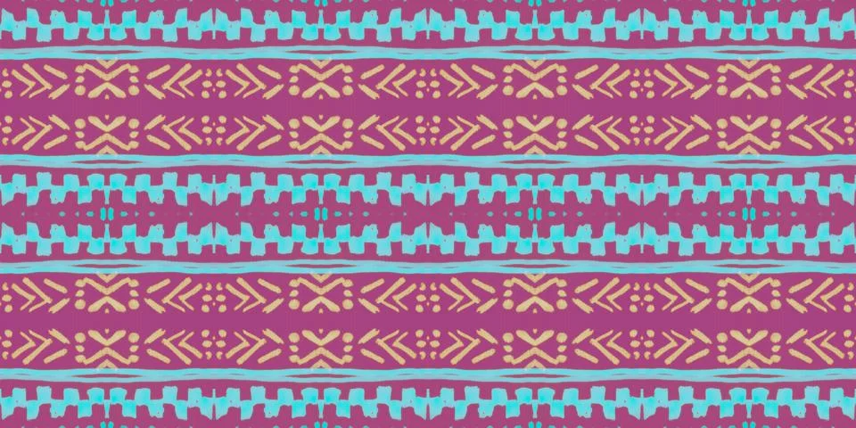 Seamless peruvian pattern. Hand drawn aztec illustration. 스톡 일러스트