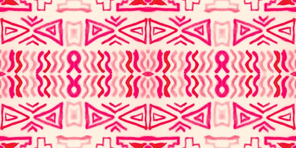 Seamless peruvian pattern. Hand drawn aztec illustration. 스톡 일러스트