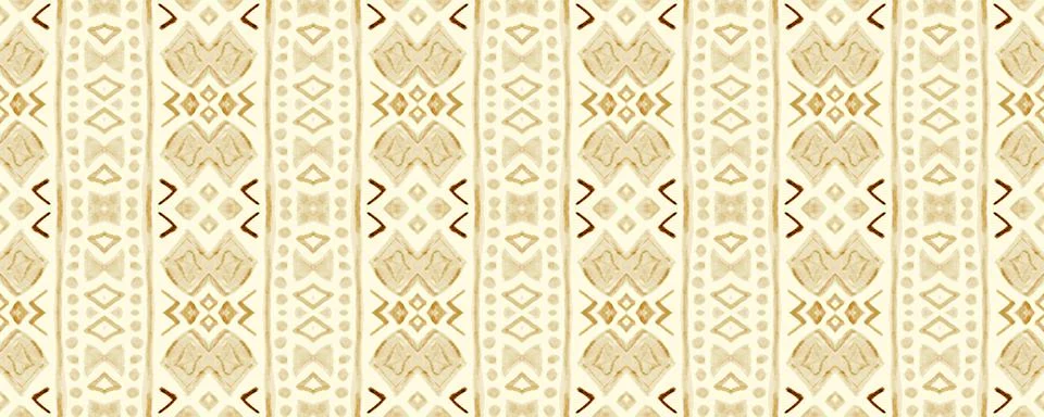 Seamless peruvian pattern. Hand drawn aztec illustration. Stock Illustration