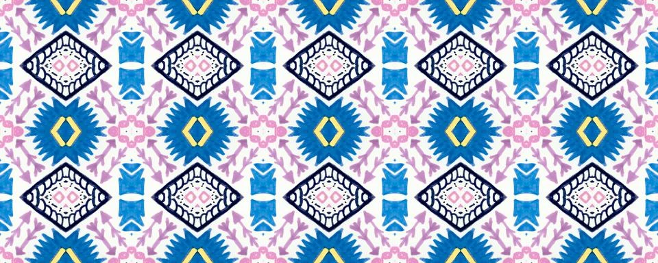 Seamless peruvian pattern. Hand drawn aztec illustration. Illustrazione stock