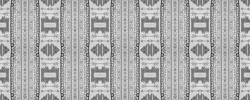 Seamless peruvian pattern. Hand drawn aztec illustration. Illustrazione stock