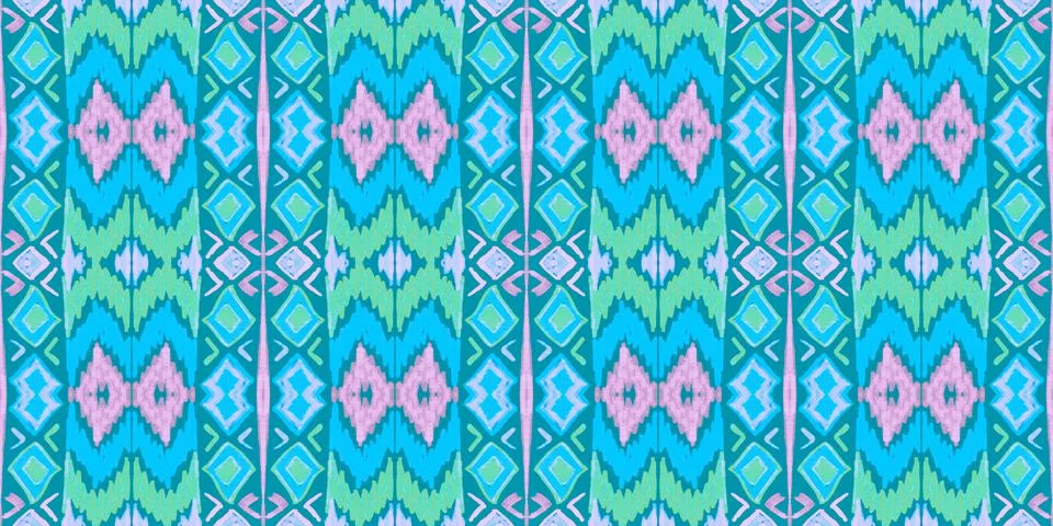 Seamless peruvian pattern. Hand drawn aztec illustration. Illustrazione stock