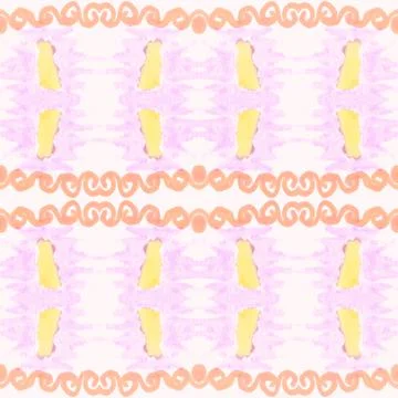 Seamless peruvian pattern. Hand drawn aztec illustration. Stock Illustration