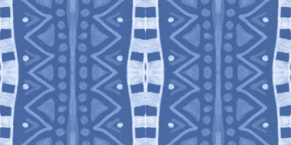 Seamless peruvian pattern. Hand drawn aztec illustration. Stock Illustration