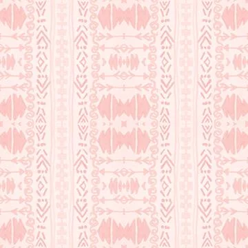 Seamless peruvian pattern. Hand drawn aztec illustration. Stock Illustration