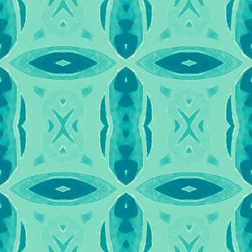 Seamless peruvian pattern. Hand drawn aztec illustration. Stock Illustration