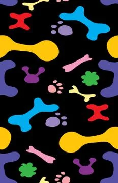 Seamless Pet Symbols Stock Illustration
