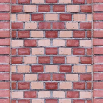 Seamless photo pattern of red bricks asian rhombus. Stock Photos