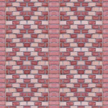 Seamless photo pattern of red bricks asian rhombus. Stock Photos