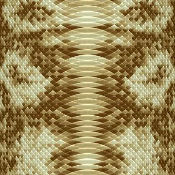 Seamless piece of light snake leather Stock Illustration