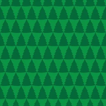Seamless pine trees pattern Illustrazione stock