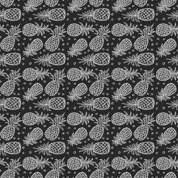 Seamless pineapple pattern. Doodle vector with ananas. Vintage pineapple pattern Illustrazione stock