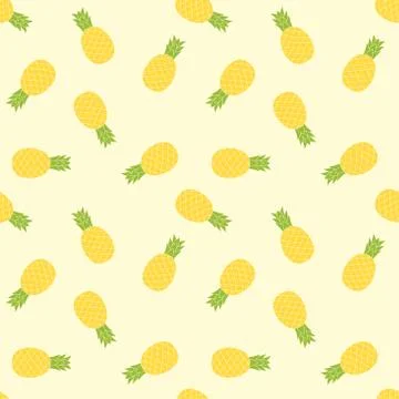Seamless pineapple pattern. summer background Illustrazione stock