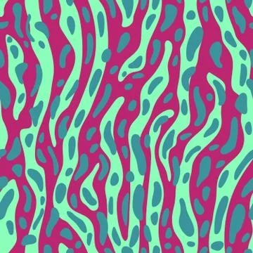 Seamless pink and blue pattern Stock Illustration