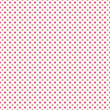 Seamless pink brown boxes pattern on white base Illustrazione stock