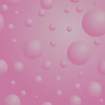 Seamless pink bubbles Stock Illustration