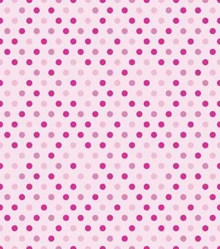 Seamless Pink Dot Pattern Background EPS Vector Illustrazione stock