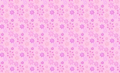 Seamless Pink Floral Pattern Background With Sakura Blossoms and Decorative.. Stock Illustration