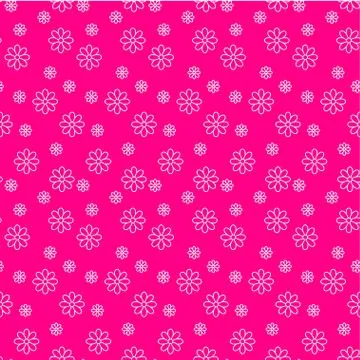 Seamless pink flower pattern Stock Illustration