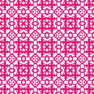 Seamless pink geometric pattern Stock Illustration