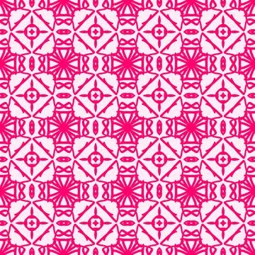 Seamless pink geometric pattern イラスト素材
