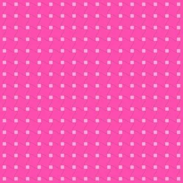 Seamless pink geometric pattern with a subtle woven texture and square elemen Stock Illustration