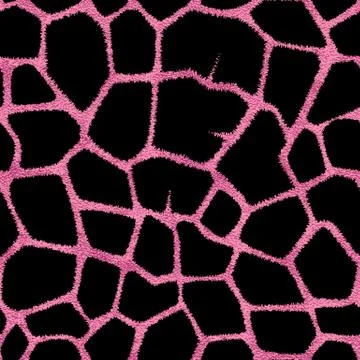 Seamless pink giraffe skin pattern. Glamorous giraffe skin print Stock Illustration