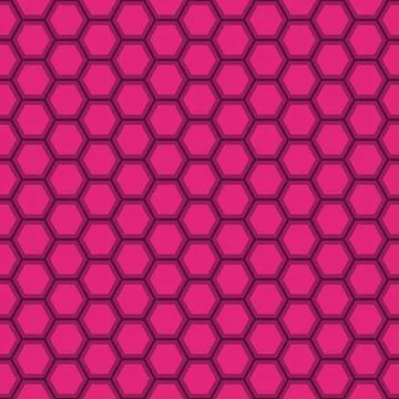 Seamless pink hexagon pattern Illustrazione stock