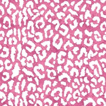 Seamless pink leopard skin pattern. Glamorous leopard skin print Stock Illustration